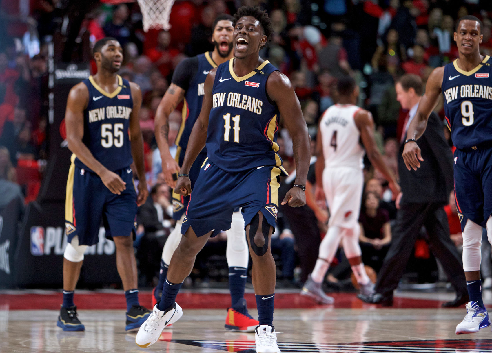 Pelicans Trail Blazers Basketball